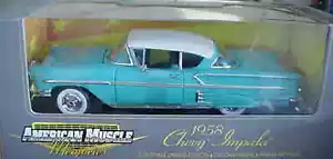 1958 Chevrolet Impala Turquoise 1:18 Ertl American Muscle 32290 - Picture 1 of 6