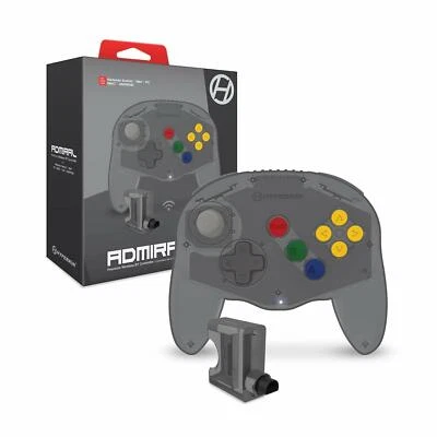 Hyperkin Admiral Premium BT Wireless Controller for N64 Nintendo 64 -Space Black - Image 1 of 3