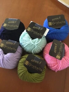 Karabella AURORA 8 Worsted Weight 100% Merino Wool Yarn - Picture 1 of 29