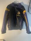Men’s Pro Player NFL Minnesota Vikings Leather Jacket Size XL