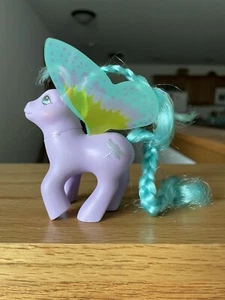 Vintage G1 My Little Pony Summer Wings "High Flyer" libellula, viola - Foto 1 di 6