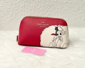 Kate Spade x Disney 101 Dalmatians Cruella Deville Cosmetic Bag KB243 New - Picture 1 of 8