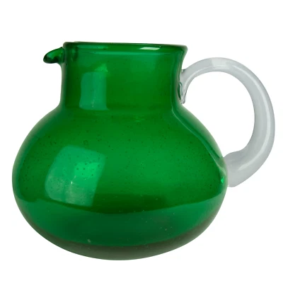 Jarro de vidro soprado à mão Artland Iris 90 oz - formato de bolha, cofre para máquina de lavar louça (verde) - Imagem 1 de 4