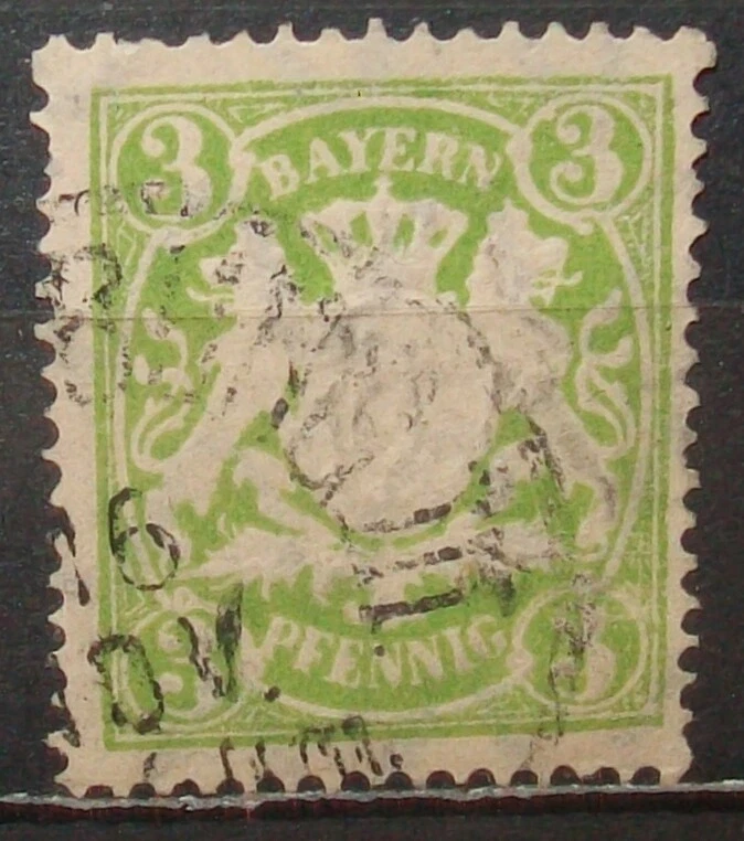 N°432K STAMP DEUTSCHES REICH BAYERN CANCELED Aus - Image 1 of 1
