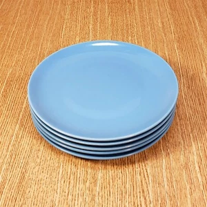 IKEA Fargrik Turquoise Blue 8¼" Salad Plates (lot of 4) *XLNT EUC* - Picture 1 of 1