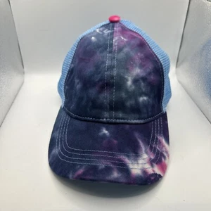 CC Exclusive Cappello Tie-Dye Donna Cappello Pony Viola Blu Regolabile - Foto 1 di 6