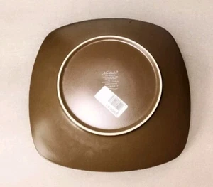 New Noritake Stoneware Colorwave Square Dinner Plate 11 in Chocolate - Picture 1 of 4
