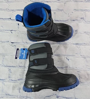 Skechers Skech-Tex Waterproof Black Winter Snow Boots INFANT TODDLER BOYS SZ 10 - Изображение 1 из 4