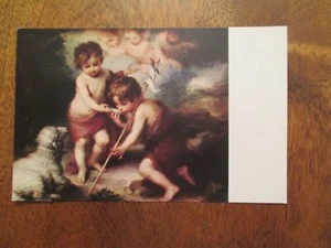 Art Postcard Museo Del Prado The Children of the shell Continental Sized - Picture 1 of 2