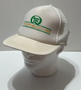 Vintage Quaker State Porsche Racing Snap Back Trucker Cap White Mesh Back - Bild 1 von 11