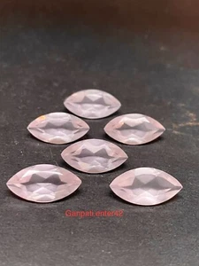 Natural Rose Quartz Faceted Marquise Cut 16x8 MM Calibrated Loose Gemstone E - Picture 1 of 7