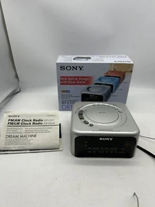 Vintage Silber Sony Dream Machine Wecker/Radio (ICF-C317) Box & Anleitung - Bild 1 von 15