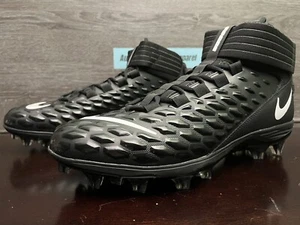 Nike Force Savage Pro 2 Mid Football Cleats Black White Men's 12.5 AH4000-002 - Picture 1 of 11