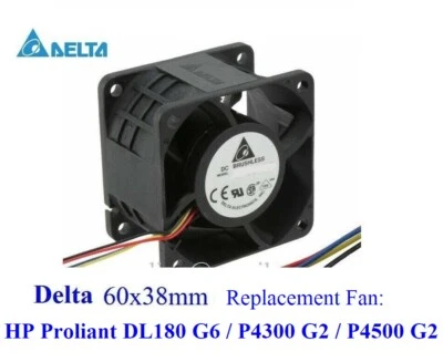 1x Replacement Fan for HP DL180 G6 / P4300 G2 / P4500 G2 FAN Assembly 519199-00 - Image 1 of 2