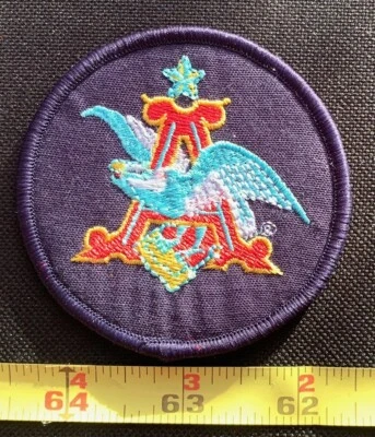 Vintage Beer Advertising Anheuser Busch Logo Sew On Collectors Patch - Image 1 of 4