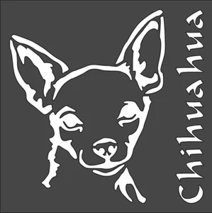 1-5,5x5,5 Zoll Schablone, (VA-9) Chihuahua Hund (6mil) - Bild 1 von 2