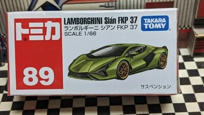 TOMICA #89 LAMBORGHINI Sián FKP 37 ESCALA 1/66 NUEVO EN CAJA ¡¡STOCK EE. UU.!!! Foto 1 de 4