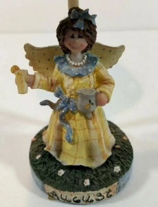 Yankee Candle  Angel August Birthday Anniversary Tea Light with Shade 7.5 inches - Picture 1 of 10