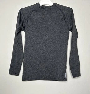 Reebok Athletic Shirt Speedwick Youth Boy's M Crew Neck Gray Exercise Casual - Picture 1 of 12