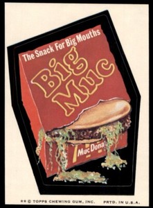 1974 Topps Wacky Packs Big Muc