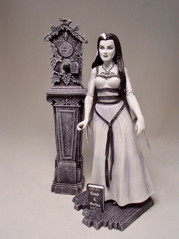 The Munsters action figure Lily 7.5" B&W Diamond Select Toys herman doll RARE Cover