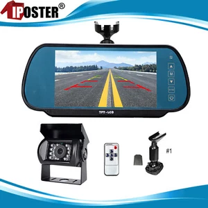 7 inch Mirror Monitor Reverse Camera Caravan Rear view/ Reverse No.1 Bracket 2Ch - Picture 1 of 15