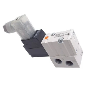SMC VKF334V-5DZ-01T Solenoid Valve, 3-Port, -101.2kPa to 0.1MPa, 1/8in NPTF - Picture 1 of 6