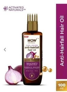 1 X 100ml WOW SKIN CARE RED ONION BLACKSEED COLLAGEN ANTI HAIR FALL HAIR OIL - Picture 1 of 8