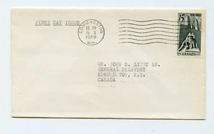 Canada FDC #486 Armistice Private Cachet Memorial 1968 G837 Edmundston NB Cxl - Bild 1 von 1