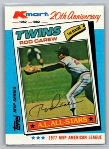 1982 Topps K-Mart Anniversary MVP Rod Carew #31 - Picture 1 of 2