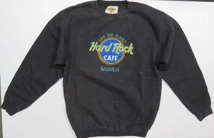 Vintage Hard Rock Cafe Nashville Medium Heavy Long Sleeve Sweatshirt NICE - Picture 1 of 6