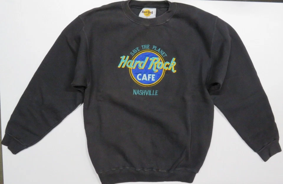 Vintage Hard Rock Cafe Nashville Medium Heavy Long Sleeve Sweatshirt NICE - Image 1 of 4