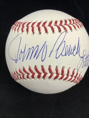 Johnny Bench Signed Baseball OMLB Little General Inscrip Reds Autograph PSA/DNA - Image 1 of 4