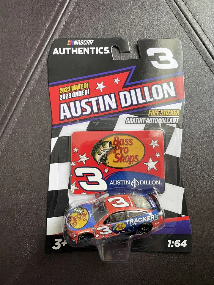 2023 Wave 1 Austin Dillon 2022 Bass Pro Shops Salutes 1/64 NASCAR Authentics New - Image 1 of 1