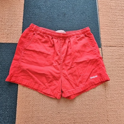 Pantalones Cortos De Colección Años 80’s Reebok Sport Rojo Algodón Para Hombre’s Grandes Hechos en EE. UU. X8F Foto 1 de 4