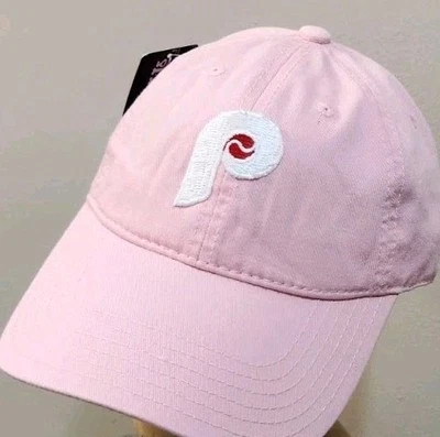 Philadelphia Phillies Hat Unstructured Pink Philadelphia Phillies Throwback Cap - Image 1 of 4