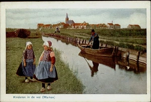 Disfraz de vida tradicional holandés Kinderen in de wei Marken Países Bajos niñas PC - Imagen 1 de 2