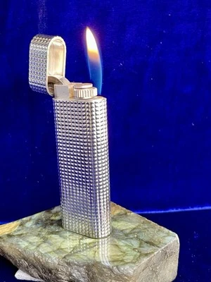 Cartier Lighter Vintage Silver Oval Mint Condition Works 1 Year Warranty - Image 1 of 4