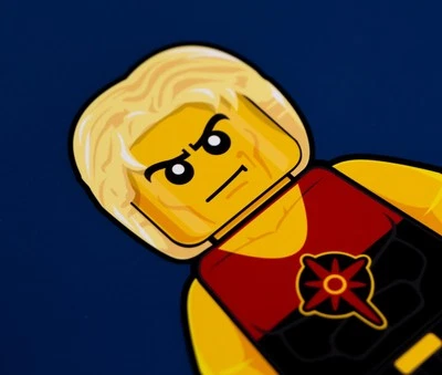 12x12 - Impresión artística limitada "LEGO Flash" numerada a mano y firmada por el actor con certificado de autenticidad Foto 1 de 4