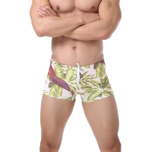 Herren Bademode Boxershorts Schwimmen Druckstil Kordelzug Strandbekleidung - Picture 1 of 27