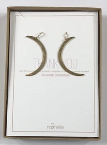 Pendientes colgantes Nashelle martillados rellenos de oro de 14kt - nuevos en caja - Imagen 1 de 12