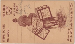 Kansas City MO 1935 Regierungspost GPC volle Rev ADV Willliam Volker & Co (J292) - Bild 1 von 2