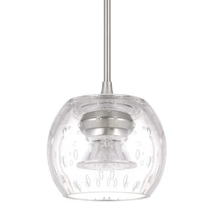 Cal Lighting UP-1123 Ithaca 5"W LED Mini Pendant - Silver - Picture 1 of 3