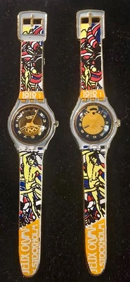 RELOJ RELOJ OLÍMPICO DE Atlanta 1996 error de estocolmo pin de solapa - raro - raro Foto 1 de 2