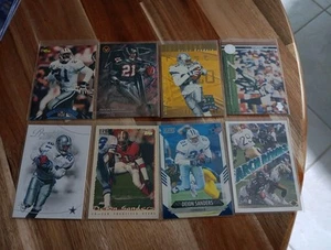 Deion Sanders 18 Card Football Lot Falcons Cowboys 49ers Base, Inserts, Rookie - Picture 1 of 10
