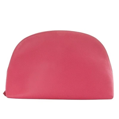 Smythson Round Pouch Makeup Leather Pink /Yo4 Women'S - Image 1 of 4