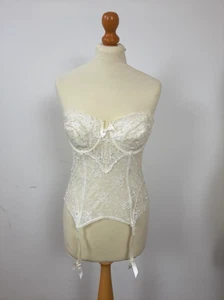 Rigby & Peller 36c Opera Corset / Basque & stockings - cream lace by appointment - Picture 1 of 23