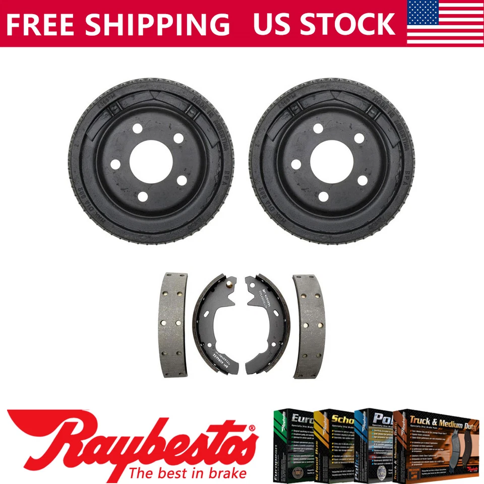 Kit traseiro tambores de freio e sapatas de freio para 1992 Mercury Sable - Raybestos - Imagem 1 de 4