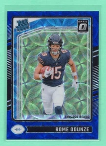 2024 Donruss Optic Rome Odunze #286 Rated Rookie Blue Scope Rookie Card - Bild 1 von 2