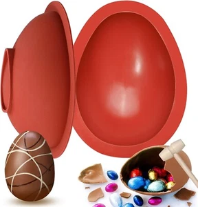 Chocolate Silicone Molds, Large 3D Breakable Egg Mold Silicone Easter Egg Chocol - Picture 1 of 7